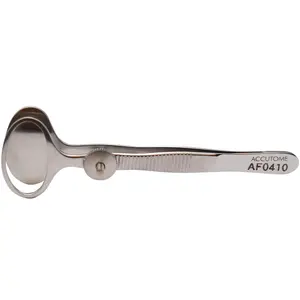 Desmarres Chalazion Forceps, 24mm solid lower plate, 12mm x 17mm open upper plate.