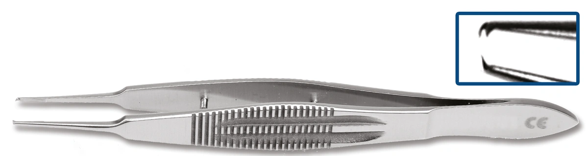 Castroviejo suturing forceps - 0.5mm angled
