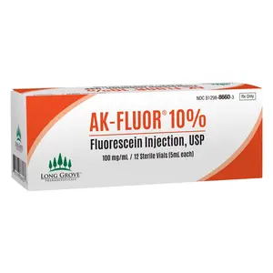 AK-Fluor 10%, 5ml 100mg/ml bx/12 NDC 8129886603 Long Grove