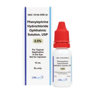 Phenylephrine 2.5% 15ml Drops NDC 70756064935