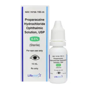 Proparacaine 0.5% 15ml Drops Lifestar NDC 70756019335