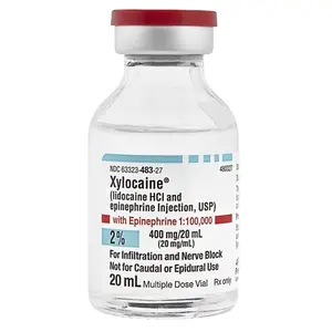 Xylocaine w/epi Injection 2% 20mL 25/pk Vial NDC 63323048327