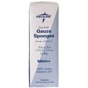 Gauze Pads - Medline 12 Ply, 3" x 3"