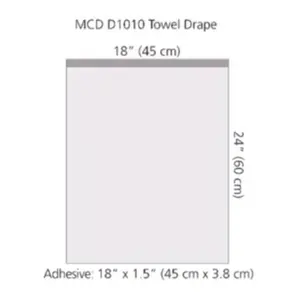 Drape Towel 18" x 24" Sterile 10/bx D1010