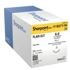 Suture 6-0 Silk 18in 3/8 S/A