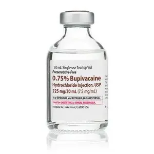 Bupivacaine Injectable 0.75% 30mL Preservative Free
