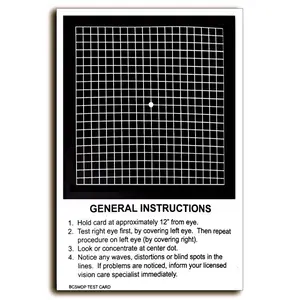 Amsler Grid Magnet - Near, 5" x 8"