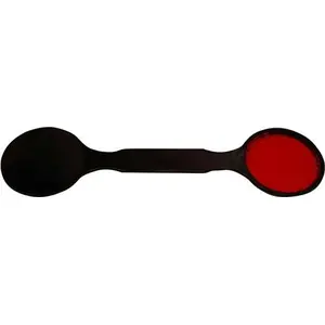 Long Double Ended Occluder - Plain Black and Red Maddox