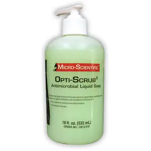 Antimicrobial Soap - Opti-Scrub 18oz Pump Bottle