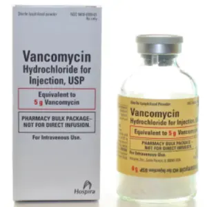 Vancomycin 5gm, 1 Vial NDC 00409650901