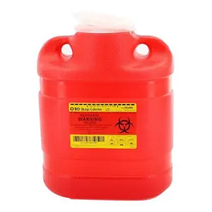 6.9 Quart Red Container - Non-Locking Funnel Lid