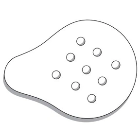 Clear Eye Shield, eye shield, STERILE clear plastic, 50/bag