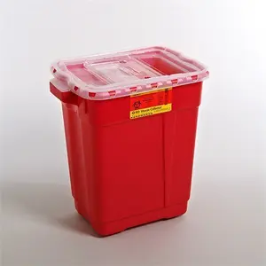 9 Gallon Red Container - Non-Locking Sliding Lid
