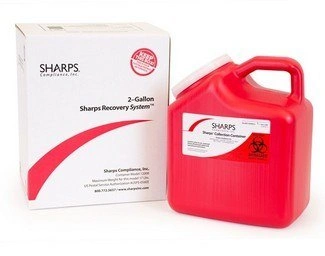Sharps Collector Mail System, 2 Gallon Container