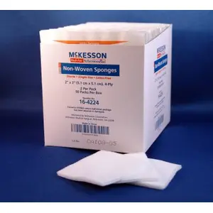 Gauze, 2x2 12ply 200/bx Non-Sterile 22122000