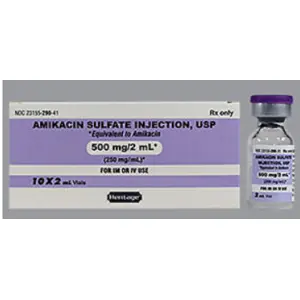 Amikacin Sulfate Injectable 500mg 2mL