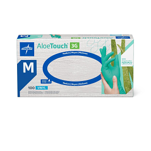Glove Exam Synt Aloetouch Med 3G PF M 100/bx MDS195175
