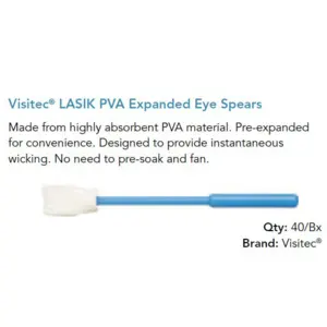 LASIK PVA Expanded Eye Spears 40/bx 2 per pouch 581709