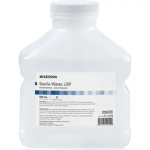 Sterile Water, 500ml Irrigation Solution 37-6290