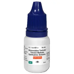 Brimonidine Tartrate/Timolol 0.2%/0.5%, 5mL Combigan generic Somerset NDC 70069065101