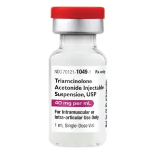 Triamcinolone Acetonide 40 mg / mL Injection 1 mL SDV Amneal NDC 70121104902