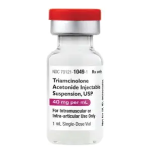 Triamcinolone Acetonide 40 mg / mL Injection 1 mL 25/PK SUV Amneal NDC 70121104905