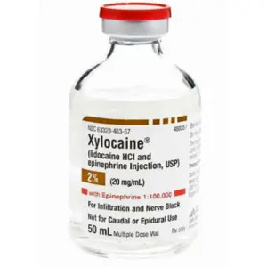 Xylocaine w/epi Injection 2% 50mL 25/pk Vial NDC 63323048357