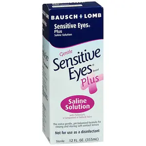 Sensitive Eyes Plus Saline Solution, 12 oz.