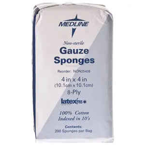 Gauze Pads - Medline 8 Ply, 4" x 4"